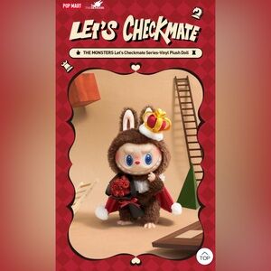 Pop Mart Let's Checkmate Vinyl Plush Doll - Big Labubu -